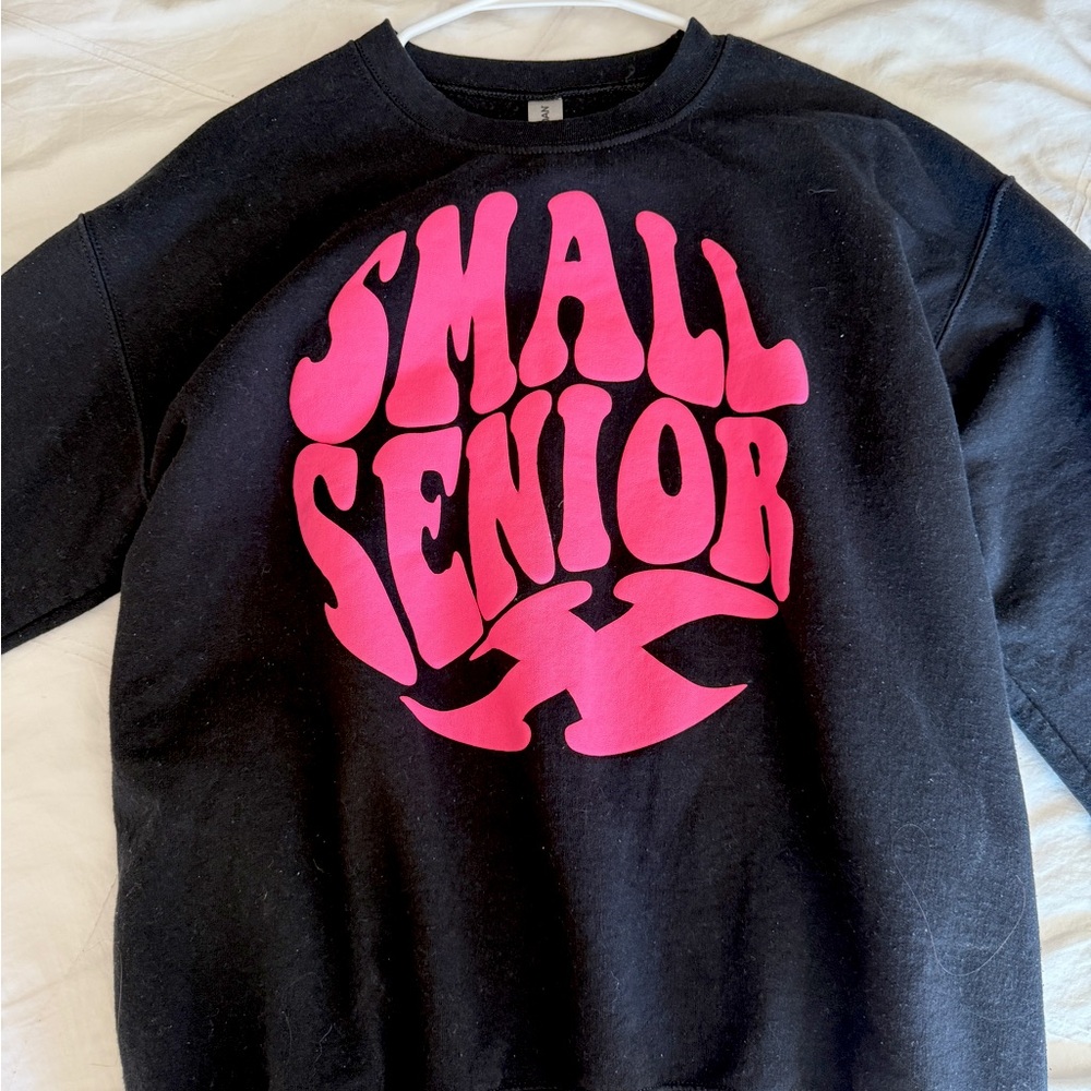 Small senior x puff crew neck sweatshirt